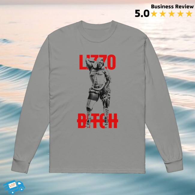 Lizzo Store Merch Lizzo Bitch Long Sleeve (Grey) 2 Lizzo Store Merch Lizzo Bitch Long Sleeve (Grey)