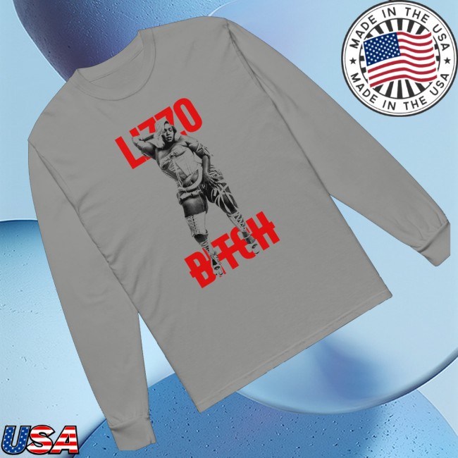 Lizzo Store Merch Lizzo Bitch Long Sleeve (Grey) 3 Lizzo Store Merch Lizzo Bitch Long Sleeve (Grey)