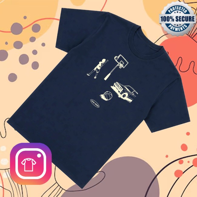 Local Hoops Merch Store Blue Driveway Bucket Tee 3 Local Hoops Merch Store Blue Driveway Bucket Tee