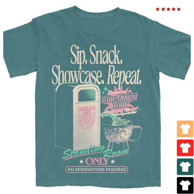 Lost Bros Merch Shop Sip Snack Showcase Tee 2 Lost Bros Merch Shop Sip Snack Showcase Tee