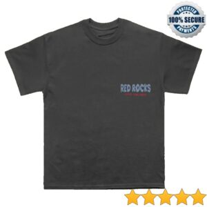 Louis Tomlinson Store Merch Hdwgh Red Rocks, Colorado Black T-Shirt