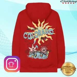 Louis Tomlinson Store Merch Hdwgh Red Rocks, Colorado Red Hoodie