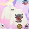 Louis Tomlinson Store Merch Hdwgh Red Rocks, Colorado White Zip Hoodie