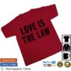 Love Spells Store Merch Love Is The Law Album Shirt