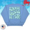 Loverboy Merch Store Summer Should Be Fun Crew Sky Blue