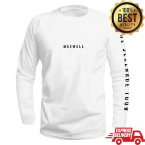 M A X W E L L Merch Store Serenade Tour Long Sleeve White