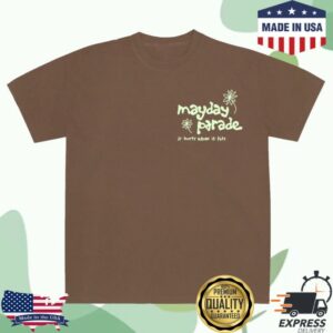 Mayday Parade Merch Store It's Fine Puff Print Espresso T-Shirt
