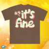 Mayday Parade Merch Store It's Fine Puff Print Espresso T-Shirt