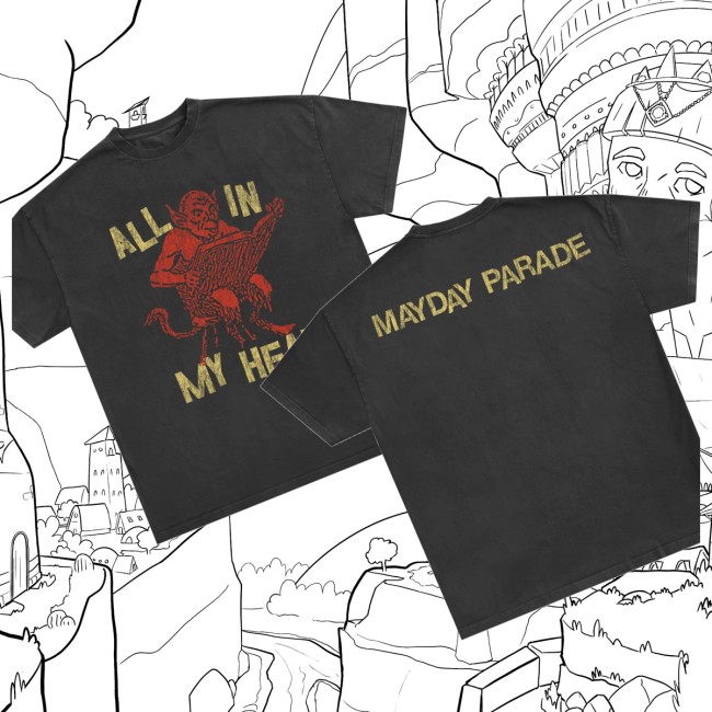 Mayday Parade Store Merch All In My Head Black Shirt 5 Mayday Parade Store Merch All In My Head Black Shirt