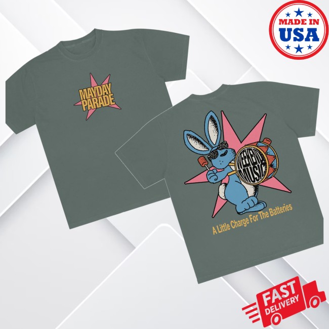Mayday Parade Store Merch Bunny Blue Spruce Shirt