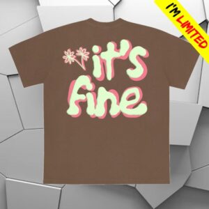 Mayday Parade Store Merch It's Fine (Puff Print) - Espresso Shirt