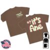 Mayday Parade Store Merch It's Fine (Puff Print) - Espresso Shirt 2 Mayday Parade Store Merch It's Fine (Puff Print) - Espresso Shirt
