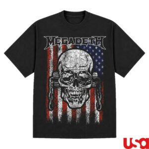 Megadeth Merch Shop Vic Flag Tee