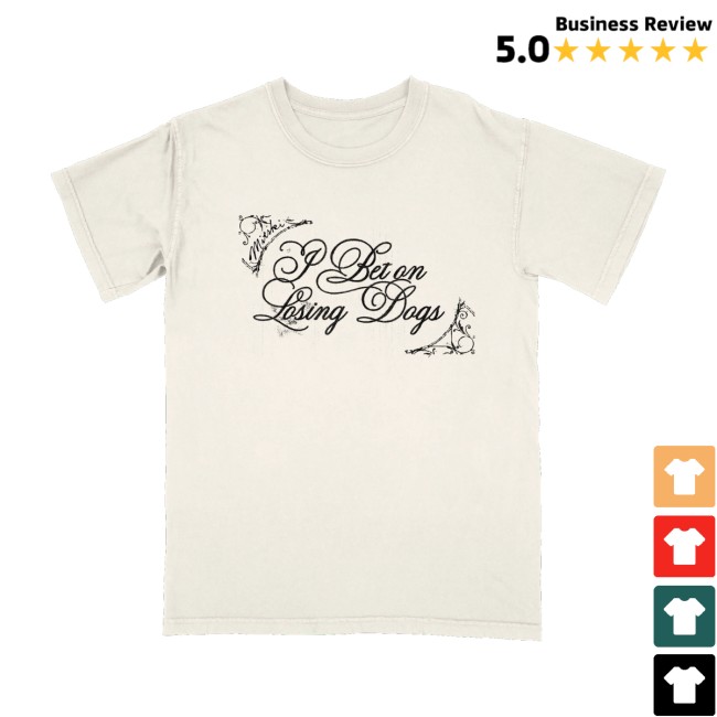Mitski Merch Store I Bet On Losing Dogs Tee (White) 2 Mitski Merch Store I Bet On Losing Dogs Tee (White)