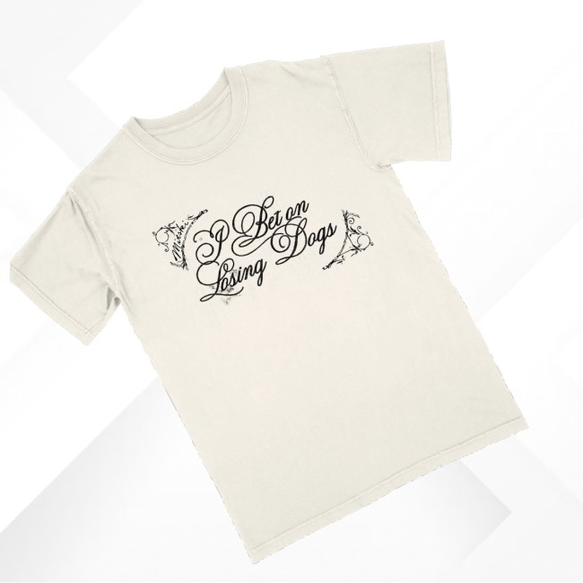 Mitski Merch Store I Bet On Losing Dogs Tee (White) 3 Mitski Merch Store I Bet On Losing Dogs Tee (White)