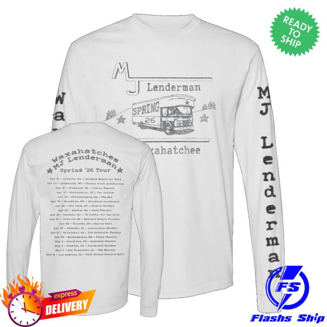 Mj Lenderman Store Merch Shop Tour 2026 Ls T-Shirt 3 Mj Lenderman Store Merch Shop Tour 2026 Ls T-Shirt