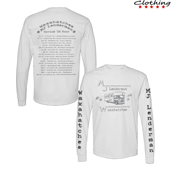 Mj Lenderman Store Merch Tour 2026 Long Sleeve Shirt
