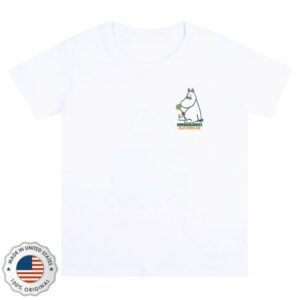 Moomin Merch Shop Moomintroll Flowers T-Shirt White