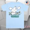Moomin Merch Shop Moomintroll Gardening T-Shirt Light Blue