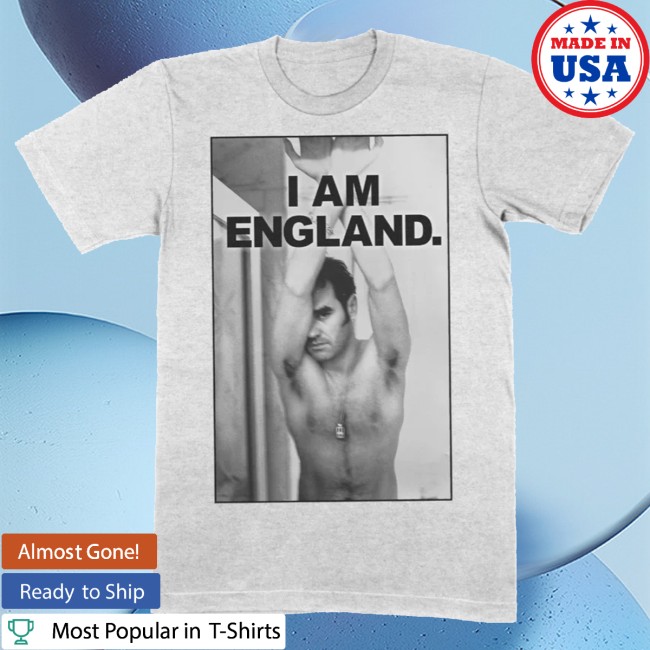 Morrissey Store Merch I Am England Ash Grey T-Shirt