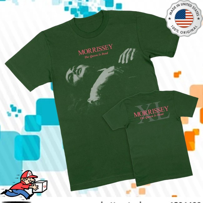 Morrissey Store Merch The Queen Is Dead Xl Forest Green T-Shirt