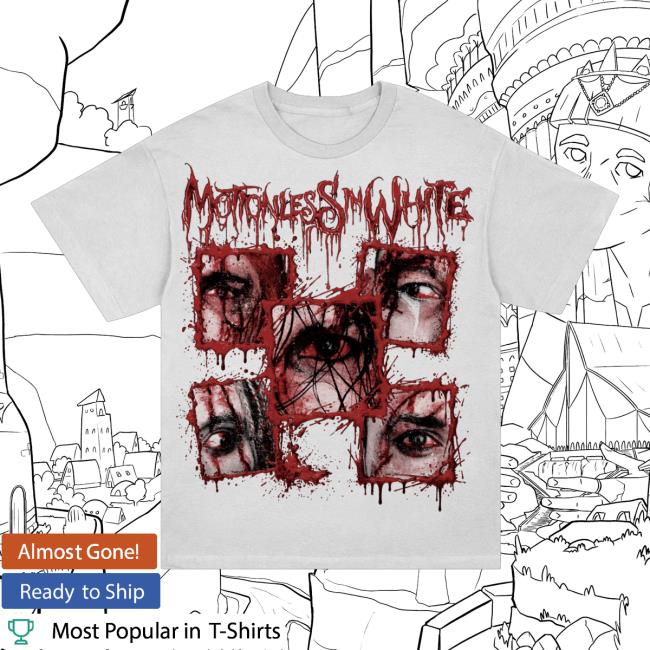 Motionless In White Store Merch Bloodshot Shirt