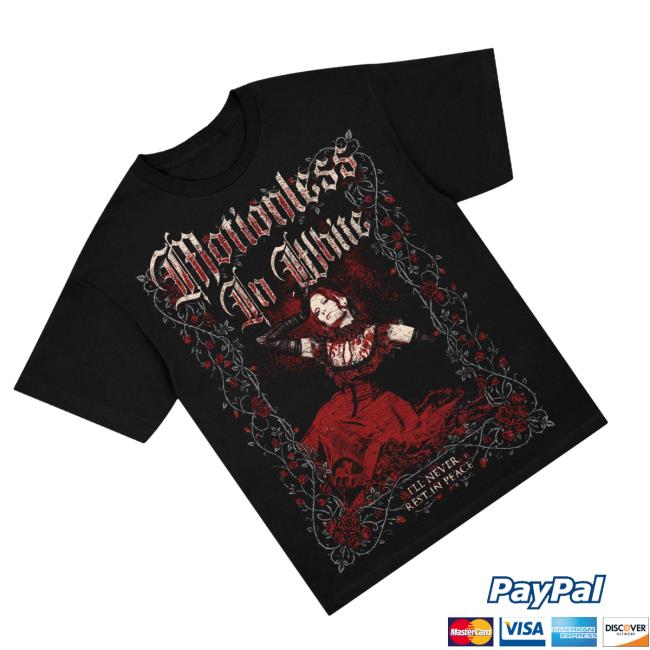 Motionless In White Store Merch Rest In Peace Shirt