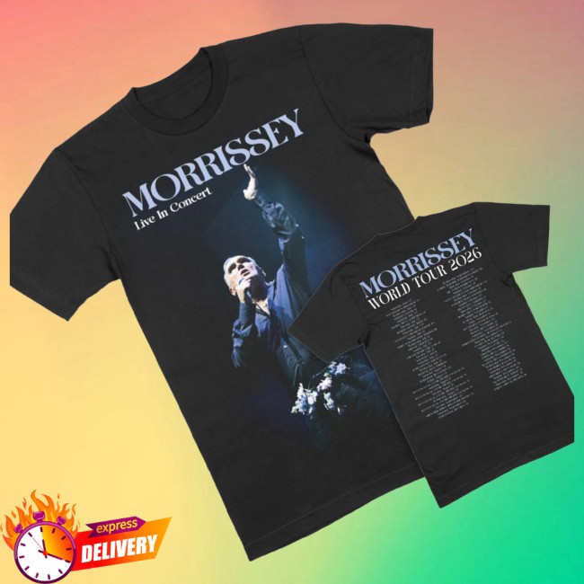 Mporium Store Merch World Tour 2026 Flowers Black Shirt