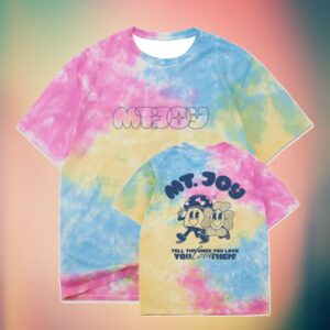 Mt.Joy Band Merch Silver Lining Tie-Dye Tee Shirt