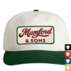 Mumford And Sons Merch Shop White Green Classic Logo Cap