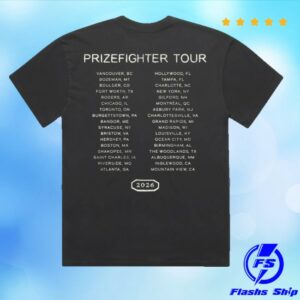 Mumford & Sons Store Merch Black Prizefighter Stamp Print Tour Shirt