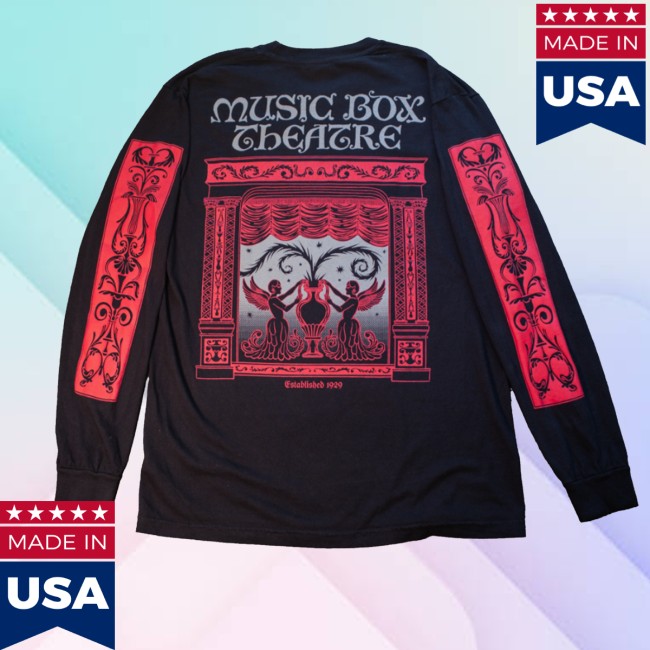 Music Box Store Merch Music Box Cherub Long Sleeve Black 3 Music Box Store Merch Music Box Cherub Long Sleeve Black