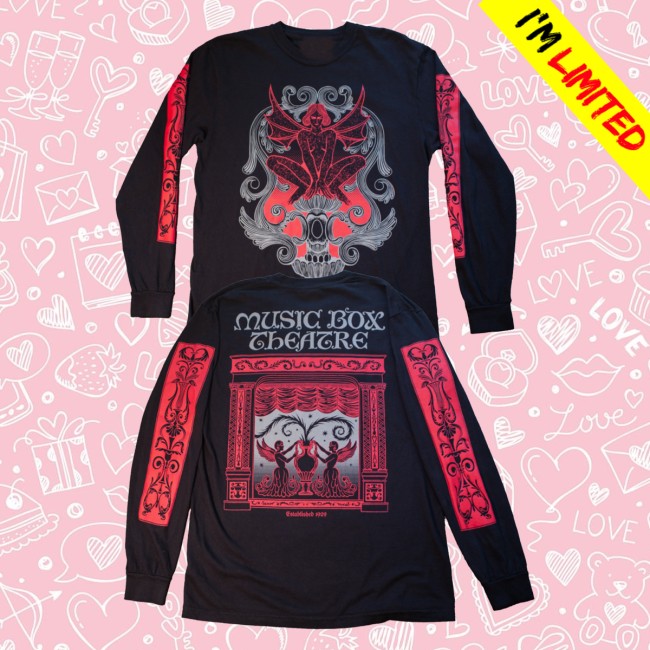 Music Box Store Merch Music Box Cherub Long Sleeve Black 5 Music Box Store Merch Music Box Cherub Long Sleeve Black
