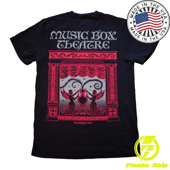Music Box Store Merch Music Box Cherub Shirt Black 3 Music Box Store Merch Music Box Cherub Shirt Black