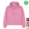 Naomi Jon Merch Store Rage Zip Hoodie Pink