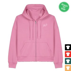 Naomi Jon Merch Store Rage Zip Hoodie Pink