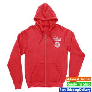 Nathan Carter Merch Store Wagon Wheel Zip Hoodie Red