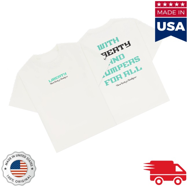 New York Or Nowhere Store Merch Liberty Allegiance Oversized Crop Shirt