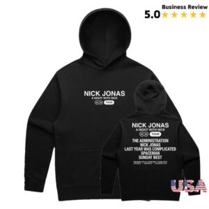 Nick Jonas Merch Shop A Night With Nick Tour Hoodie