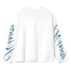 Noissey Merch Store Noissey Blue Pieta Religious Woodcut Print Long Sleeve T-Shirt White