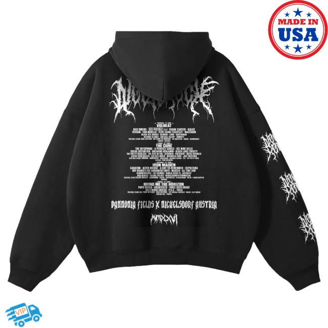 Nova Rock Merch Store Metal Logo Kapuzenjacke 4 Nova Rock Merch Store Metal Logo Kapuzenjacke