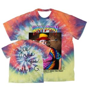 Online Ceramics Merch Shop Wavy Gravy Portrait Dye Tee
