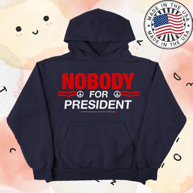 Online Ceramics Merch Store Nobody For President Navy Hoodie 2 Online Ceramics Merch Store Nobody For President Navy Hoodie