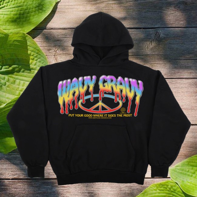 Online Ceramics Merch Store Wavy Gravy Logo Black Hoodie 3 Online Ceramics Merch Store Wavy Gravy Logo Black Hoodie
