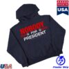 Online Ceramics Store Merch Nobody For President Navy Hoodie
