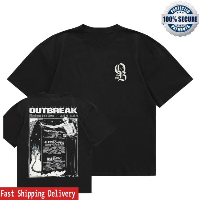 Outbreak Merch Store Outbreak Fest 26 Line-Up Tee Black