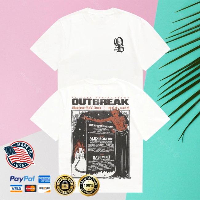 Outbreak Store Merch Outbreak Fest 26 Line-Up Shirt White
