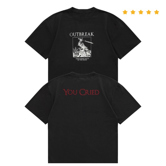 Outbreak Store Merch Outbreak Screaming Knight Shirt