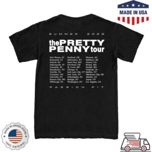 Passion Pit Store Merch 2026 Tour Photo Tee