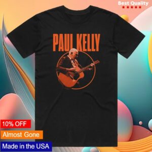 Paul Kelly Merch Store Tour Black Tshirt
